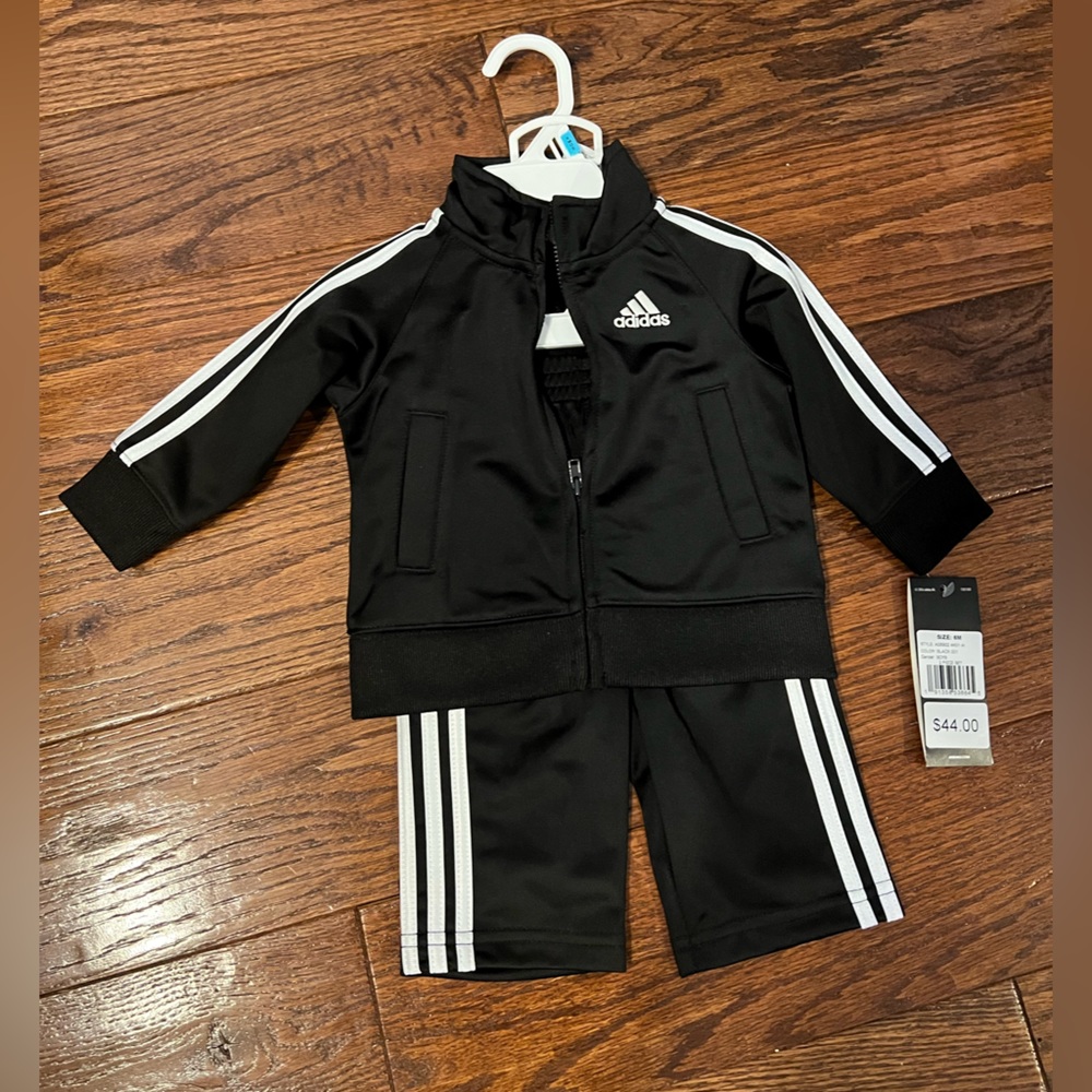 Brand NWT size 6 months Adidas tracksuit.